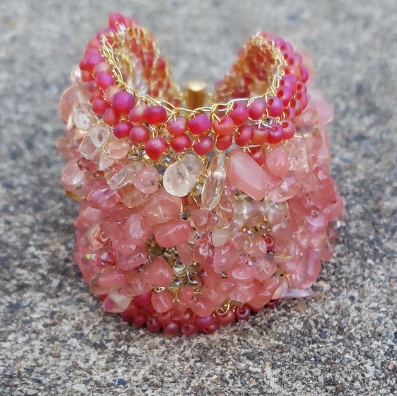 Crochet Beaded Bracelet - Picture 6 of 7